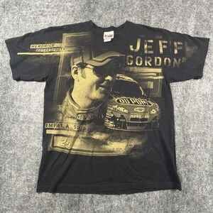 Jeff Gordon #24 NASCAR Chase Authentics DuPont Impala SS T Shirt L Double Sided